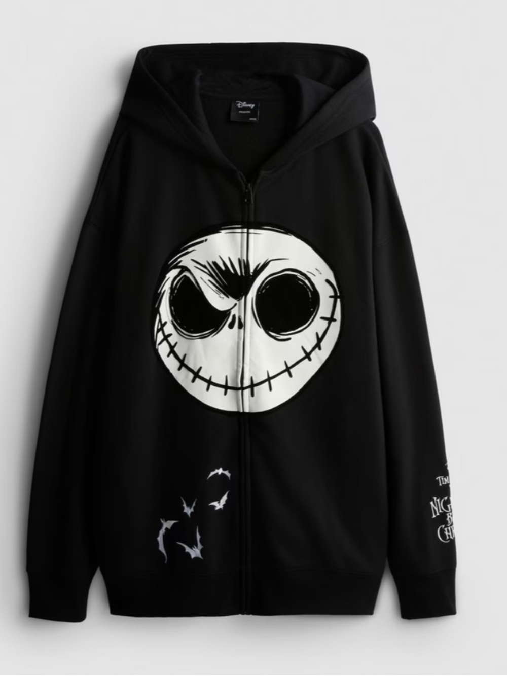 Primark Disney Tim Burton's The Nightmare Before Christmas Graphic Zip Hoodie